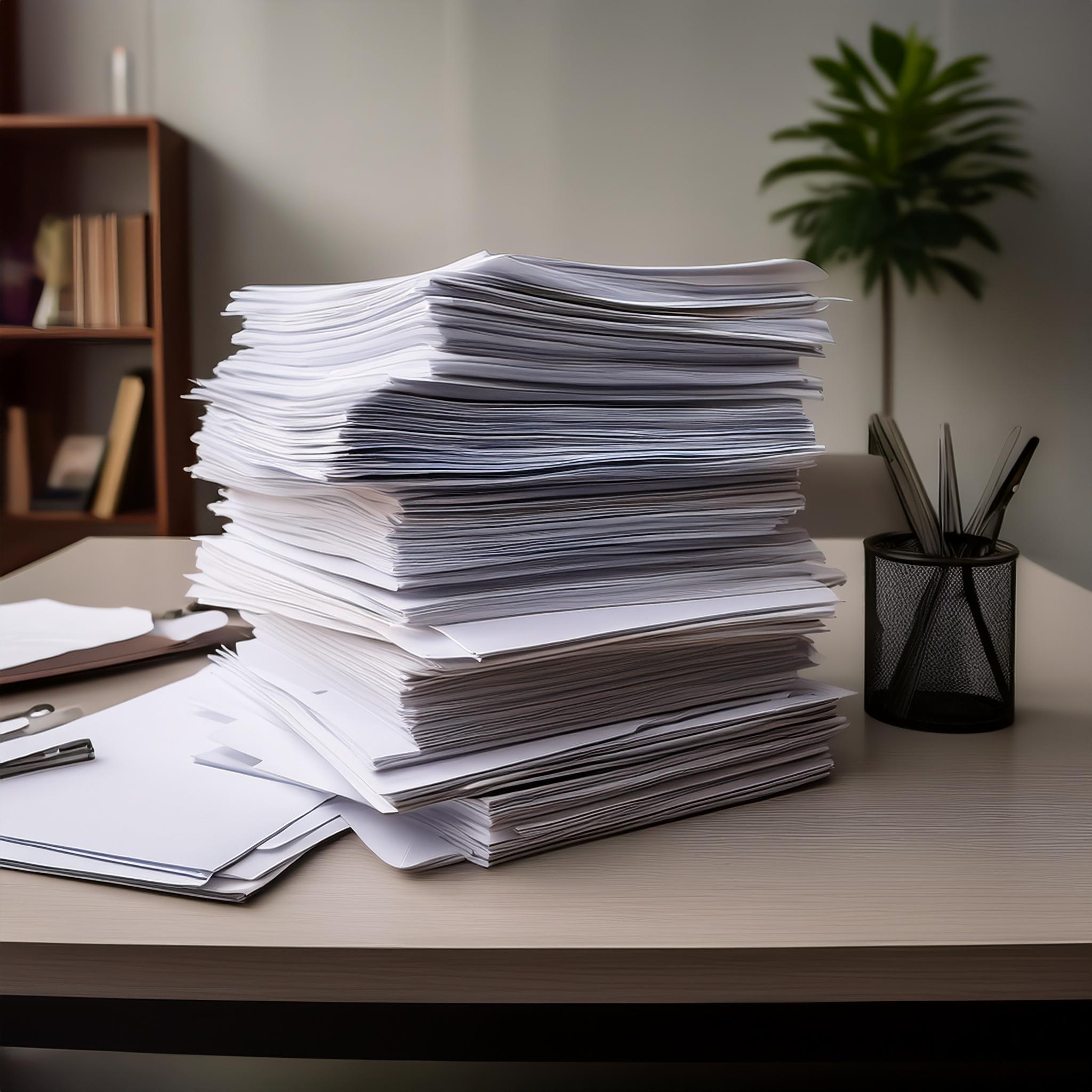 Hochwertige Steuerdokumente und Analysen auf einem Schreibtisch